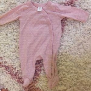 Newborn “love” snap up footie outfit